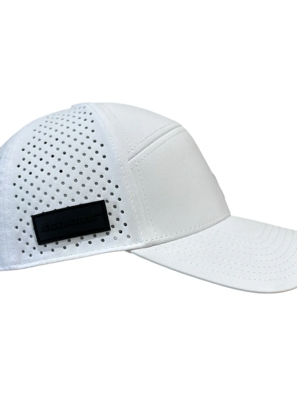 Selkirk Labs Performance Hat White Perforated Pickleball Hook & Loop Strapback